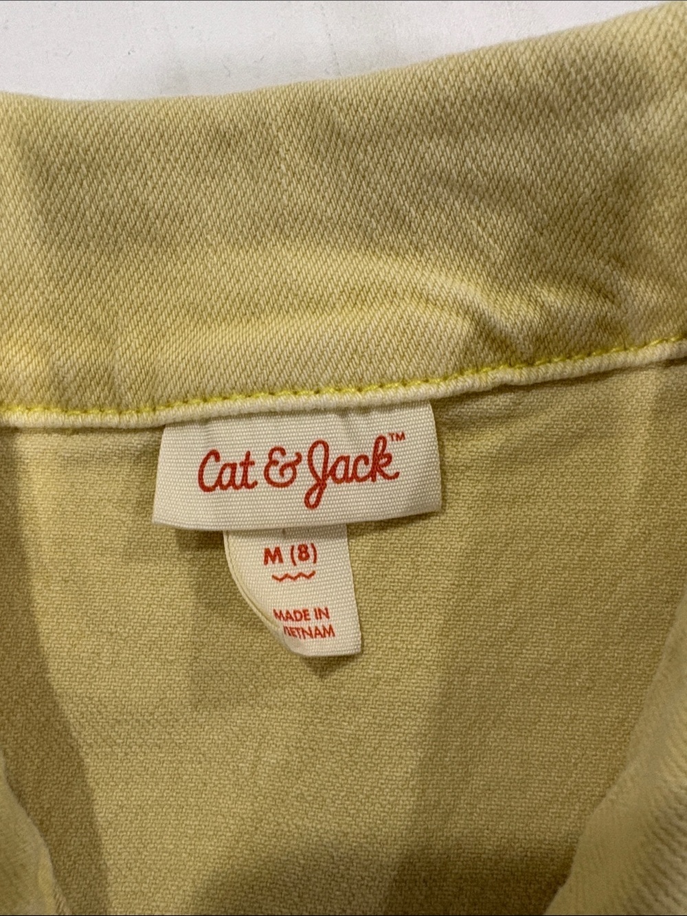 Cat & Jack girls Yellow Short-Sleeve Romper size 8 - Picture 3 of 5